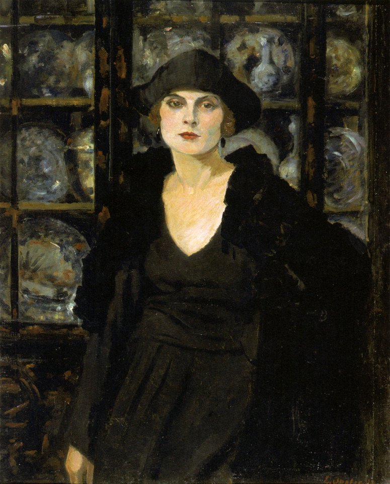 Oppler dame-in-schwarz
