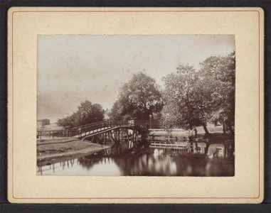 Ongelokaliseerd, houten brug, Afb ANWZ00524000001