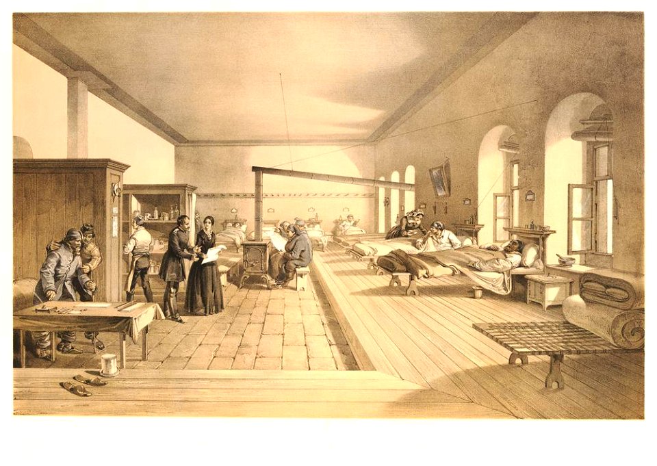 One of the wards of the hospital at Scutari (BM 1944,0405.2.73)