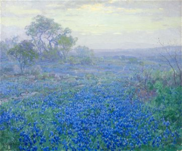 Julian Onderdonk - A Cloudy Day, Bluebonnets, 1918 (Amon Carter Museum)