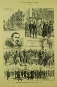Opening of the New Municipal Buildings and Free Public Library, Leeds - ILN 1884