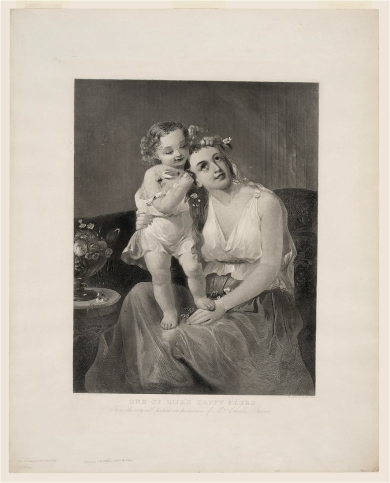 One of life's happy hours - painted by Mrs. Lilly M. Spencer ; engraved by Alfred Jones. LCCN2006678307