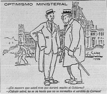 Optimismo ministerial, de Tito, La Libertad, 14 de septiembre de 1922