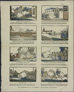 Oproer in Brussel, Augustus 1830-Catchpenny print-Borms 0738