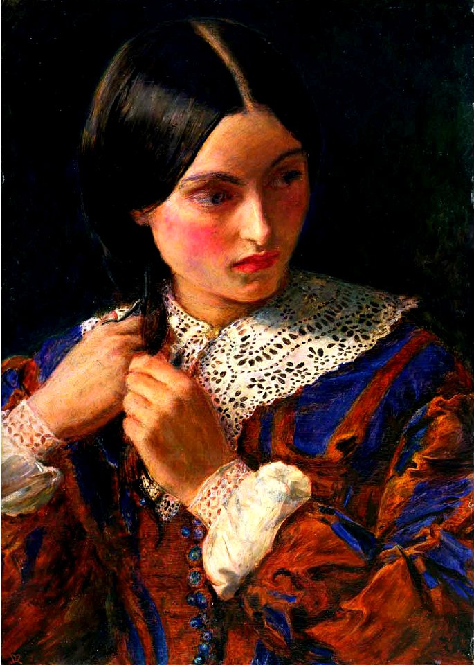 Only a Lock of Hair, by John Everett Millais