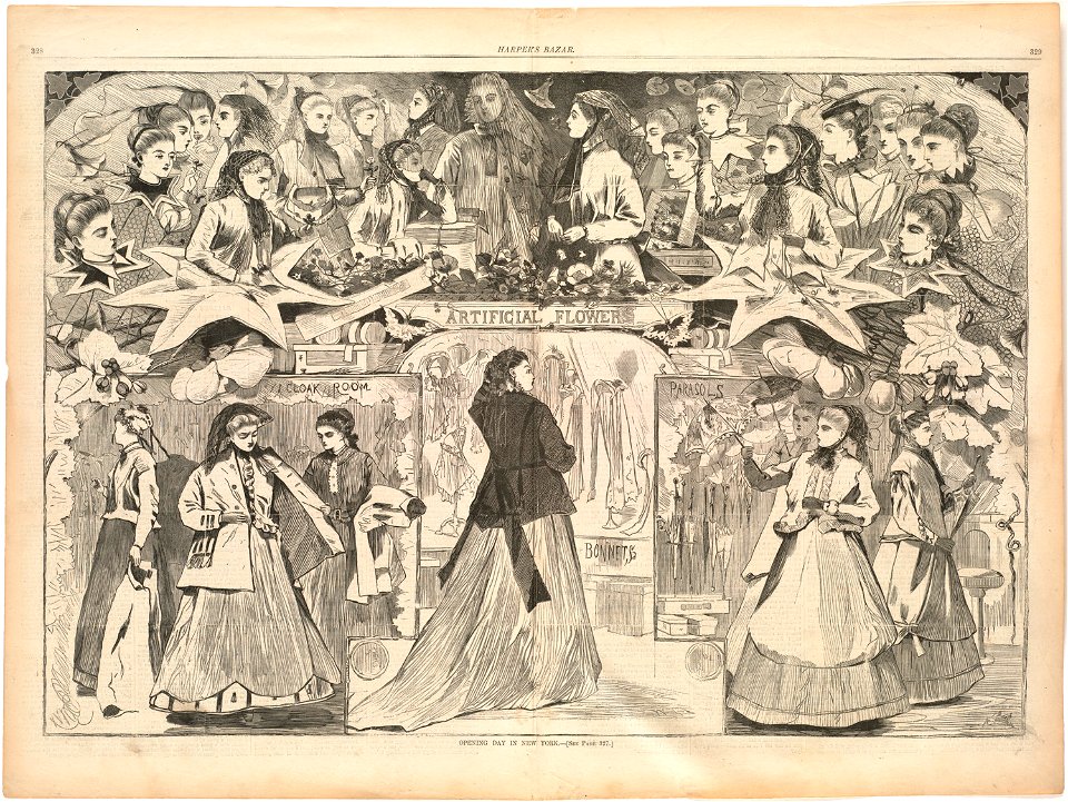 Opening day in New York (Boston Public Library)