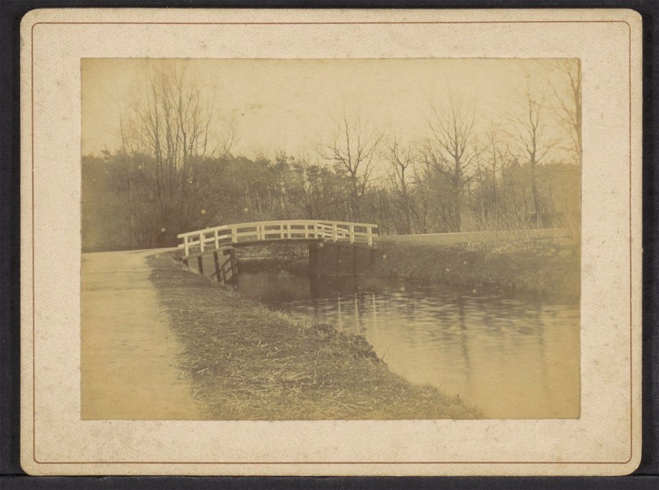 Ongelokaliseerd, houten brug, Afb ANWZ00525000001