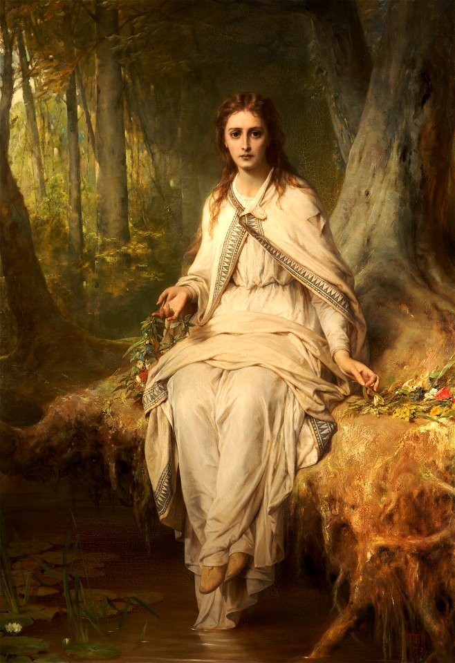 Ophelia - oil painting