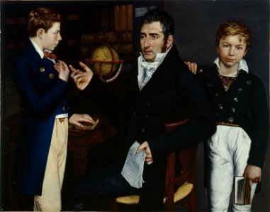 Moritz Daniel Oppenheim - Bildnis Simon Moritz von Bethmann mit seinen Neffen