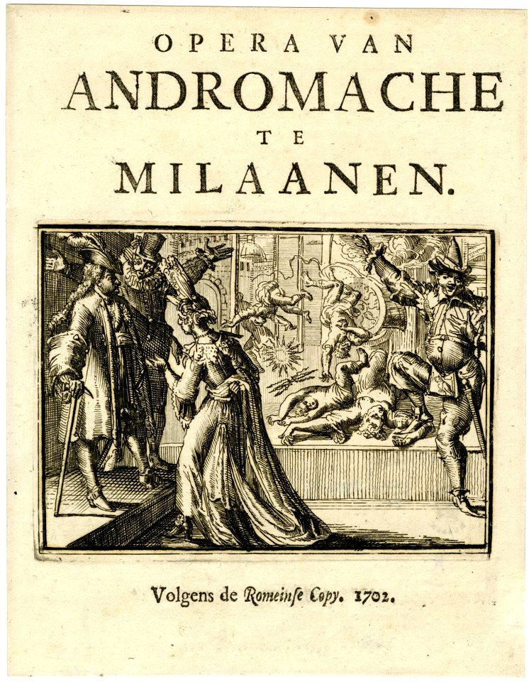Opera van Andromache te Milaanen (The Opera of Andromache at Milan) (BM 1854,0513.522.24)