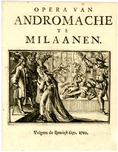 Opera van Andromache te Milaanen (The Opera of Andromache at Milan) (BM 1854,0513.522.24)
