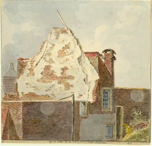 Op de vest bij de oostpoort, te Delft, Juny 1899, Balthasar Jooss, SA Delft, inv.nr. 69215. Free illustration for personal and commercial use.