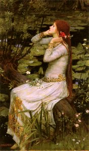 Ophelia 1894. Free illustration for personal and commercial use.