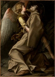 Orazio Gentileschi - St. Francis Supported by an Angel - MFA 2010.374