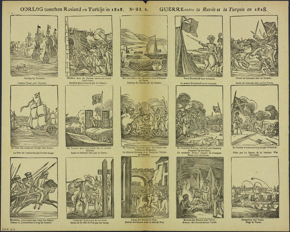 Oorlog tusschen Rusland en Turkije in 1828-Catchpenny print-Borms 0208