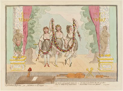 Operatical reform; - or - la dance a l'eveque' (Rose Didelot) by James Gillray