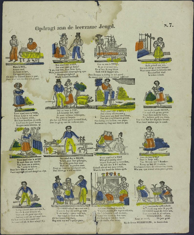 Opdragt aan de leerzame jeugd-Catchpenny print-Borms 0426