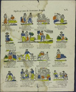 Opdragt aan de leerzame jeugd-Catchpenny print-Borms 0426