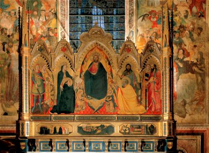 8 Andrea di Cione Orcagna, Strozzi Altarpiece. 1354-57, Santa Maria Novella, Florence.