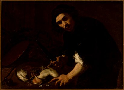 Orazio Fidani - Man gutting a fish - 233345 - National Museum in Warsaw