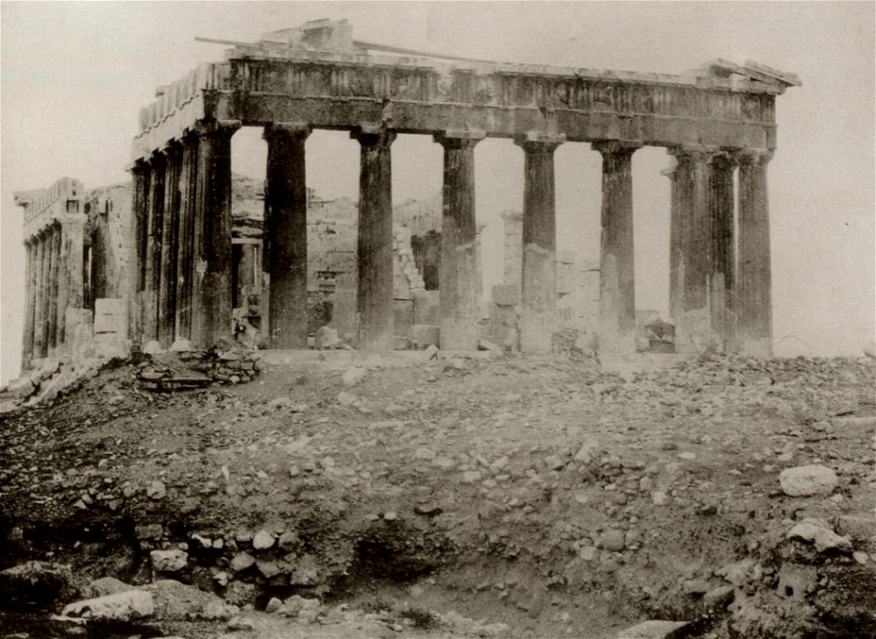 Oppenheim, August F. - Der Parthenon, östliche Front und südliche Seite, Athen (Zeno Fotografie)