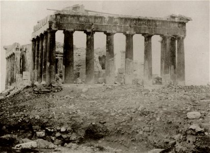 Oppenheim, August F. - Der Parthenon, östliche Front und südliche Seite, Athen (Zeno Fotografie)
