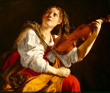 Orazio Gentileschi - Young Woman with a Violin (Saint Cecilia) - 68.47 - Detroit Institute of Arts