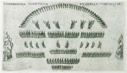 Ordenanza christiana et quella turchescha - Rosaccio Giuseppe - 1598