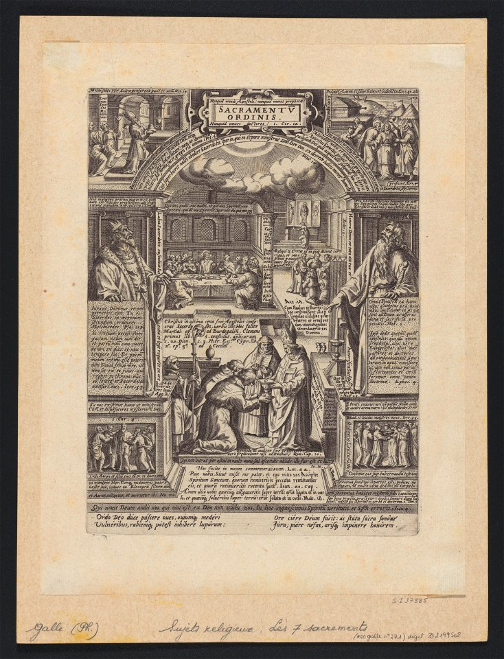 Ordination 1576 print by Hans Bol, S. I 37885, Prints Department, Royal Library of Belgium