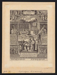 Ordination 1576 print by Hans Bol, S. I 37885, Prints Department, Royal Library of Belgium