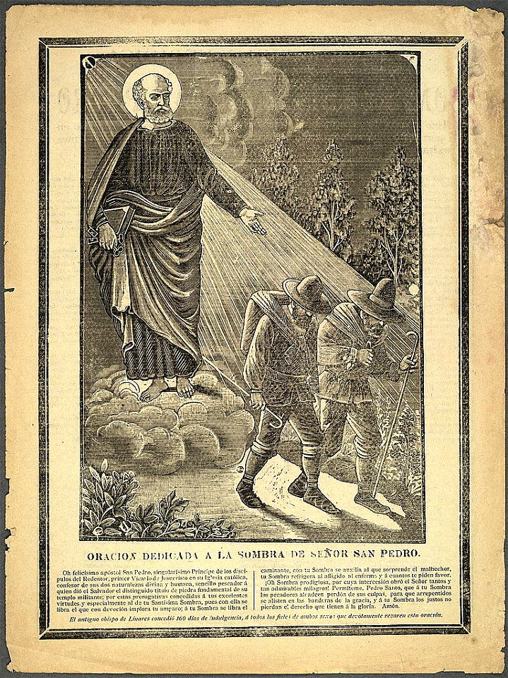 Oración dedicada a la sombra de Señor San Pedro LCCN99615882
