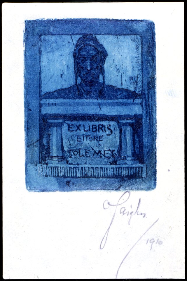 Orazio Gaigher – Ex libris per Ettore Tolemei