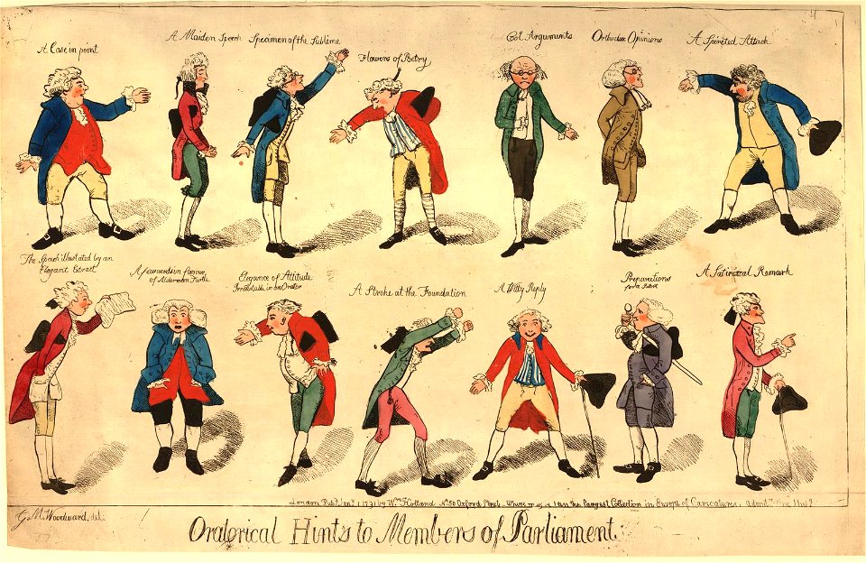 Oratorical hints to members of Parliament (BM 1990,1109.8)