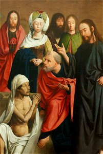 Opwekking van Lazarus - detail