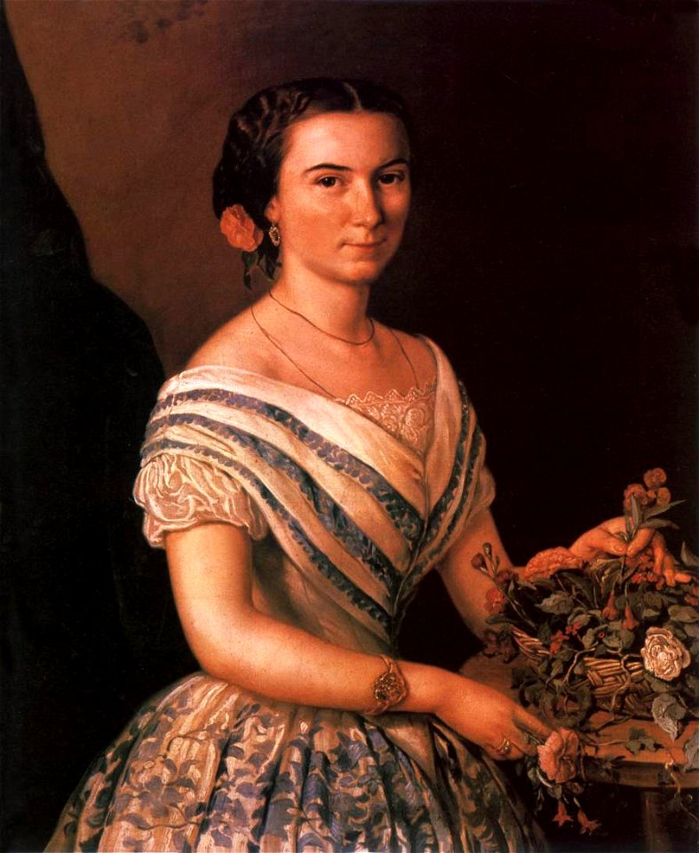 Orlai Portrait of Amália Kaszap 1855