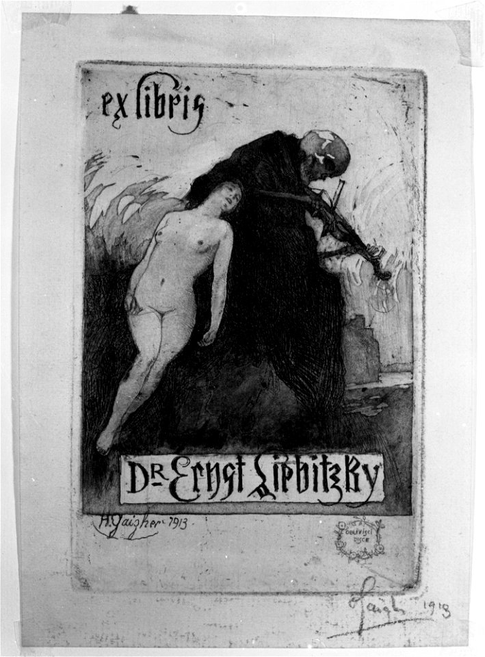 Orazio Gaigher – Ex libris per Ernst Liebitzky