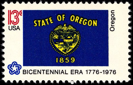 Oregon Bicentennial 13c 1976 issue