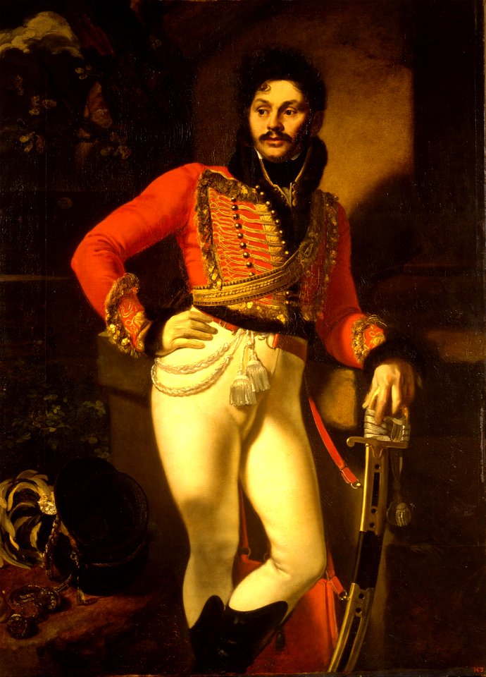 Orest Kiprensky - Portrait of Life Guard Colonel Yevgraf Davydov - Google Art Project
