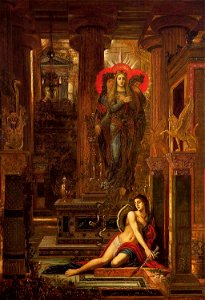 Orestes and the Erinyes by Gustave Moreau (1891). Free illustration for personal and commercial use.