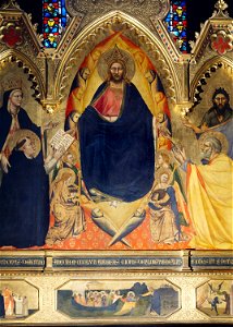 8b Andrea di Cione Orcagna, Strozzi Altarpiece. Detail. 1354-57, Santa Maria Novella, Florence.
