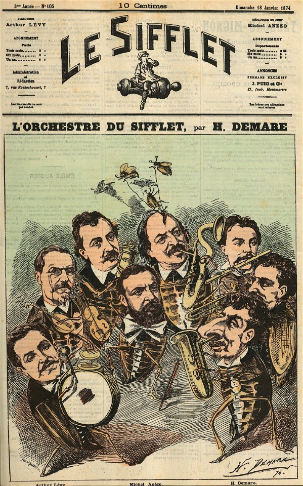 Orchestre du Sifflet (Le Sifflet, 1874-01-18)