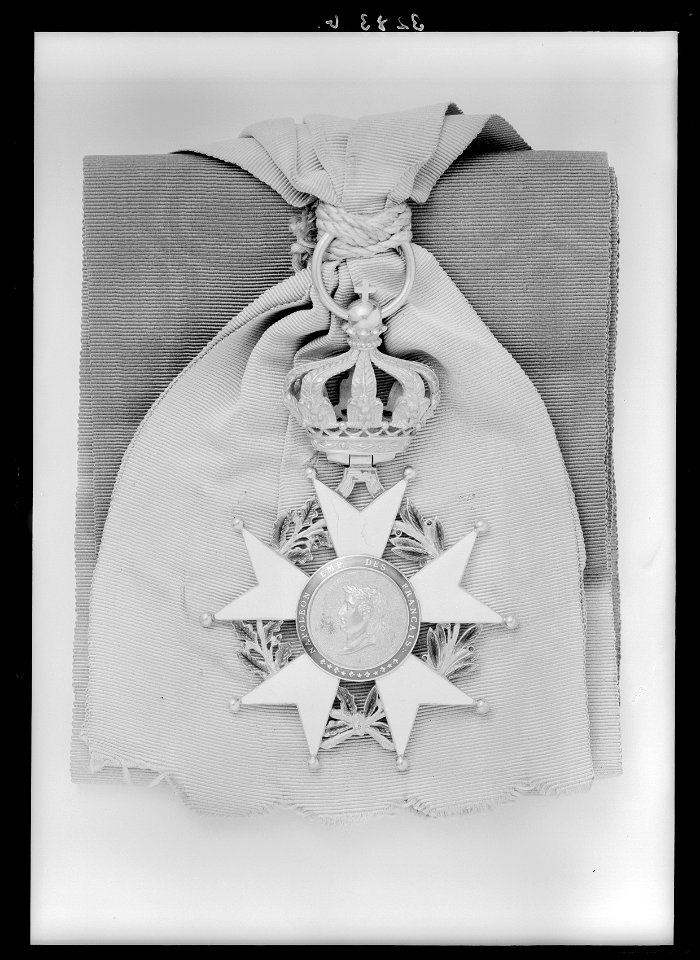 Ordenstecken för kommendör med stora korset (Grand Officier) av kejserliga franska Hederslegionen - Livrustkammaren - 17699