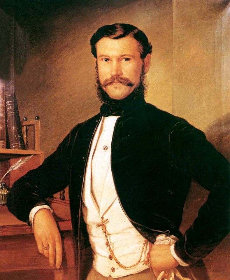 Orlai Portrait of Lajos Dobosy 1855