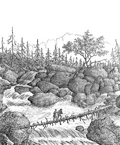 Page130-PL Stęczyński-Tatry w dwudziestu czterech obrazach - Wodospad Popradu