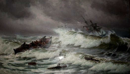 Painting in the officers' club in Berga navy base, Sweden
