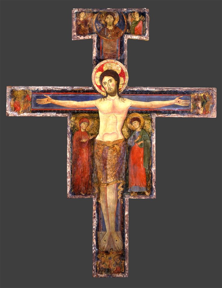 Painted cross umbrian school victoria and albert museum XIIc