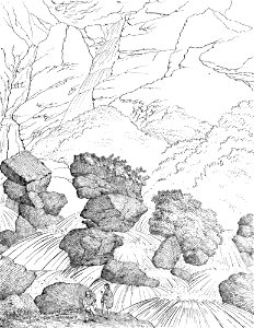 Page147-1932px-PL Stęczyński-Tatry w dwudziestu czterech obrazach - Wodospad ze skały Grubego-zębu