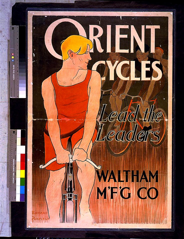 Orient cycles lead the leaders. Waltham M'f'g' Co. - Edward Penfield. LCCN94508242