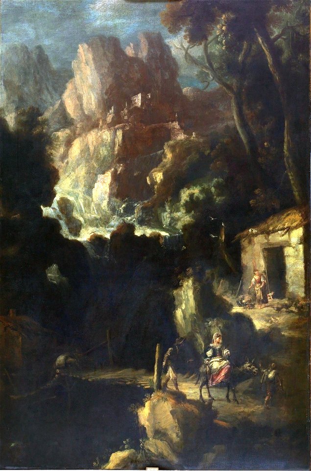 Paisaje con cascada, atribuido a Bartolomé Esteban Murillo (Museo del Prado)