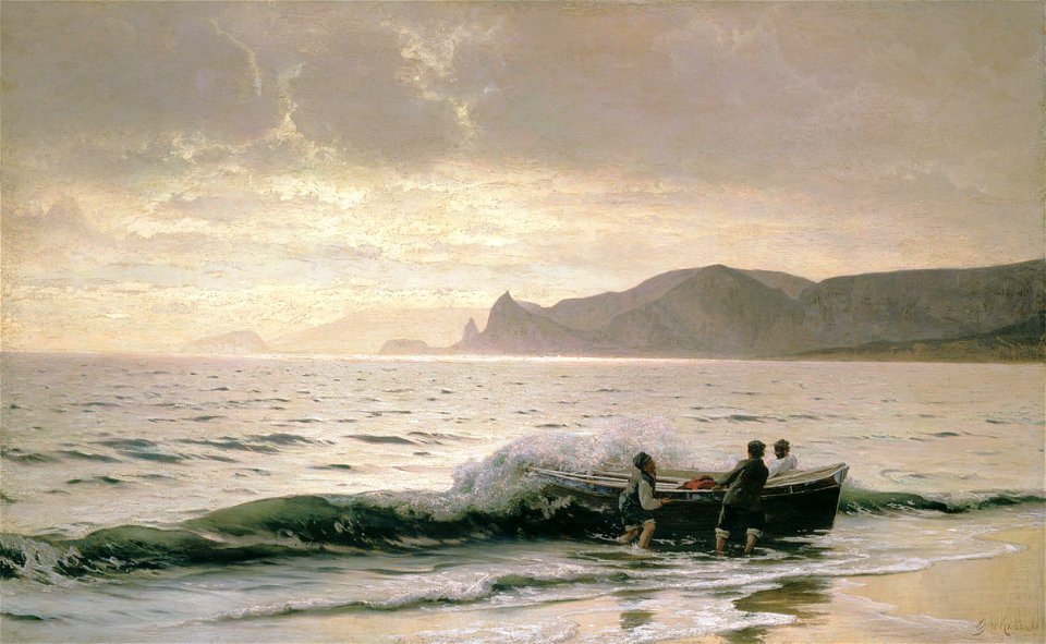 Владимир Д. Орловский - Берег моря у Судака (1889)